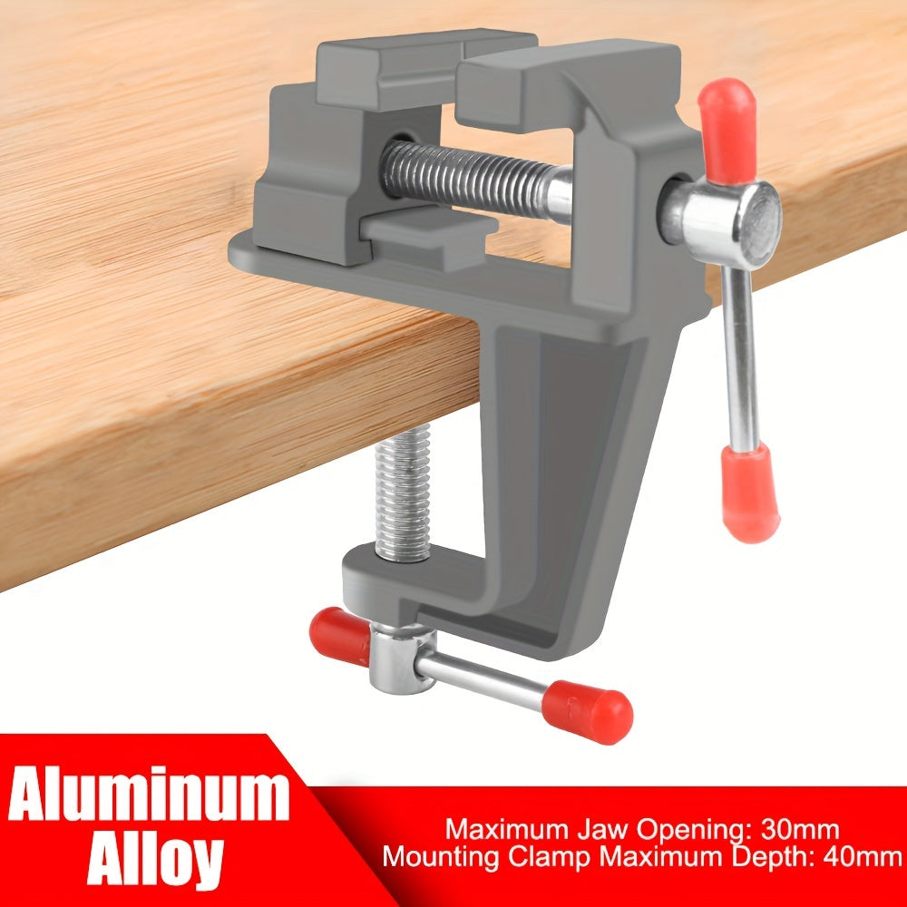 Aluminum Alloy Workbench Vise with Quick Positioning and Anti-Slip Clamp for Metalworking and Electronics