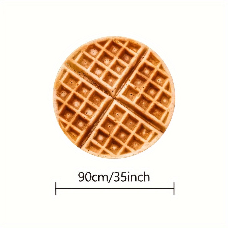 Hilarious Food Print Round Blanket for Couch, Travel, and Gift