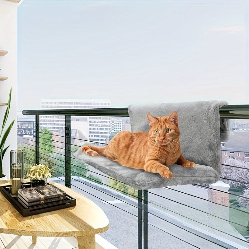 Detachable Foldable Cat and Small Dog Hammock in Cozy Polyester