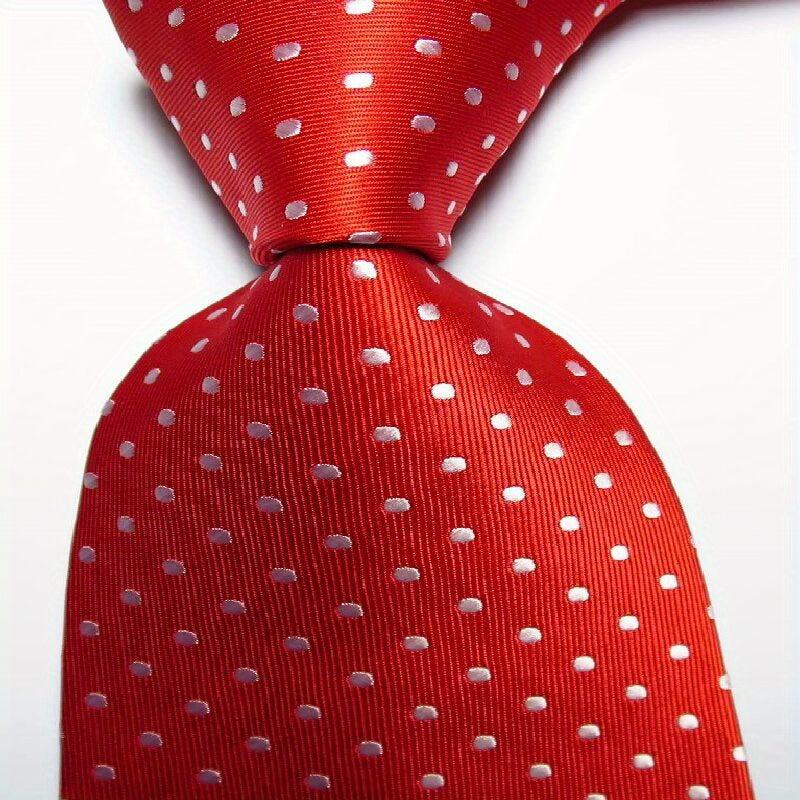Erkaklar uchun Necktie to'plami Jacquard to'qilgan 9cm Plaid Tie qizil, sariq, ko'k, qora bilan