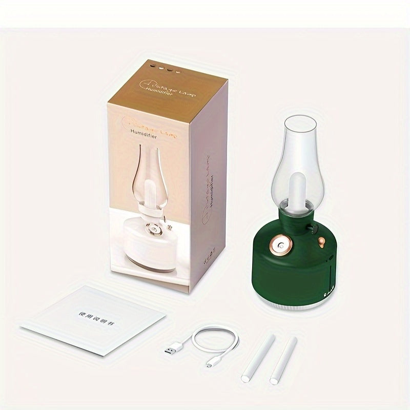 Портативный увлажнитель с LED-подсветкой, питание от USB, ультразвуковой, резервуар 1 л