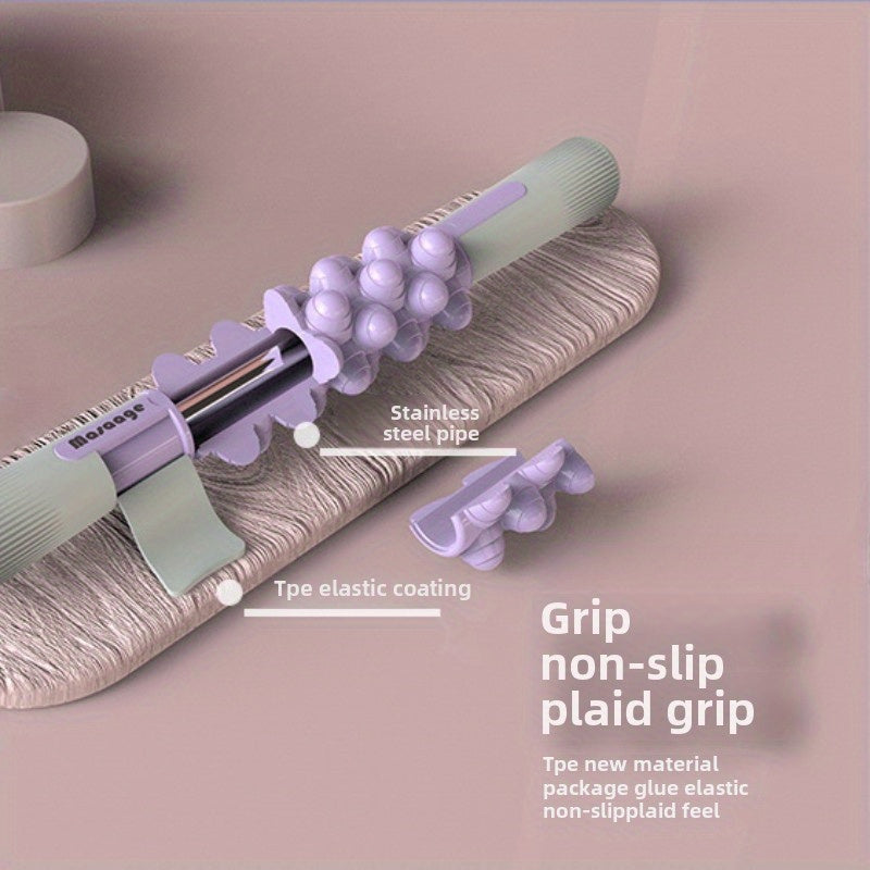 Butun tanaga, fibromiyalji terapiyasiga, yoga dam olishiga va turli tanalar uchun o'z-o'zini massaj qilishga mo'ljallangan elektrsiz mushak massaj tayoqchasi.