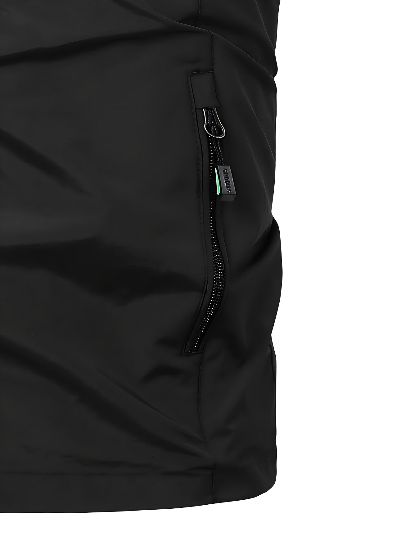 Men's Lightweight Sleeveless Nylon Vest with Stand Collar for Spring Fall Outdoor Casual