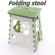 Taburete de plástico ligero con asa, plegable para baño, cocina y camping