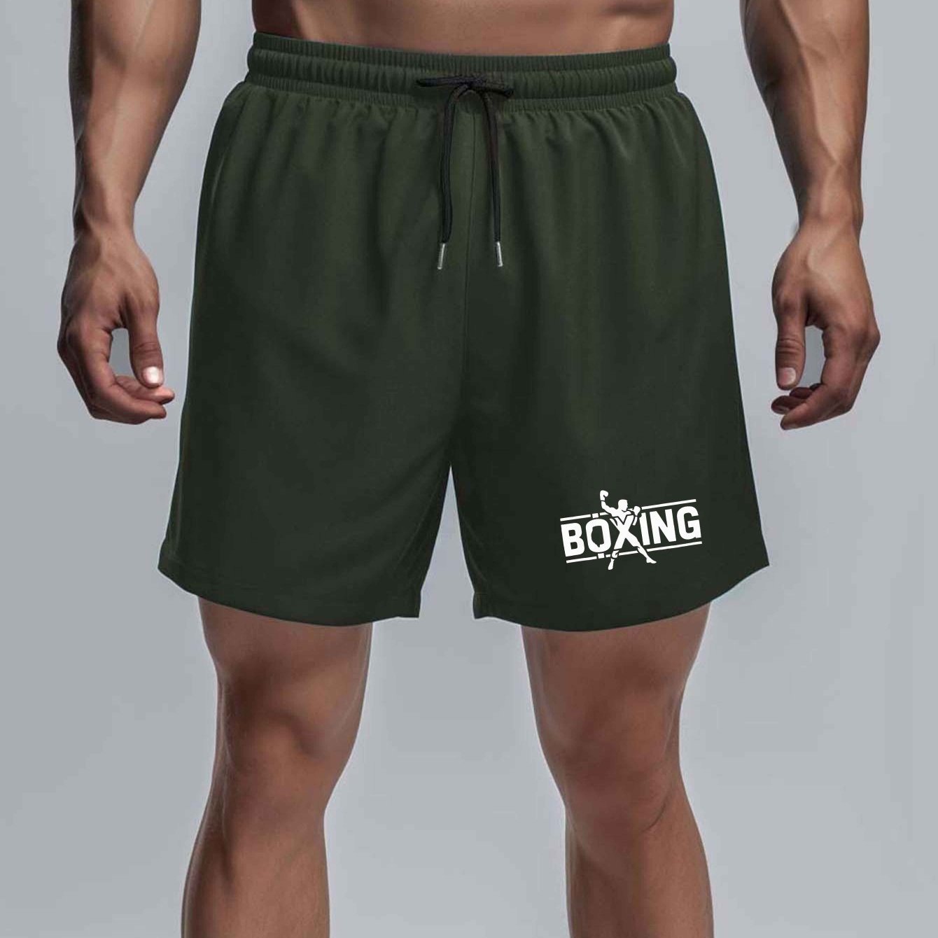 Plus Size Boxing Shorts for Big and Tall Athletes Polyester Casual Woven