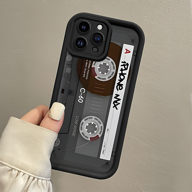 Retro TPU Phone Case with Lanyard for iPhone 16 Pro Max and 16 Plus Stylish Protection