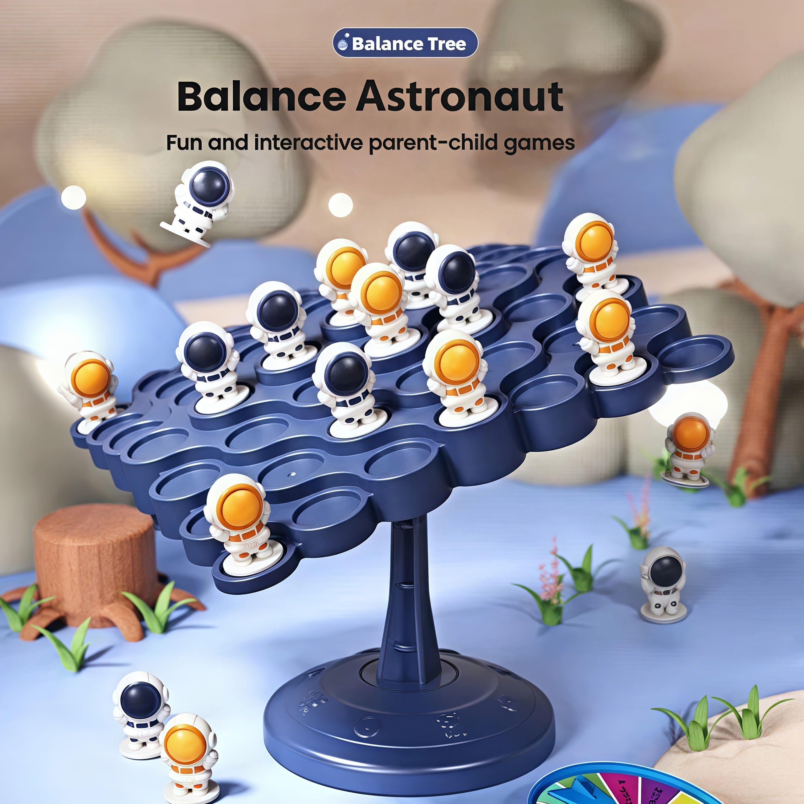 Astronaut Balance Tree Board Game for 2 Players Strategy Game for Family Gatherings