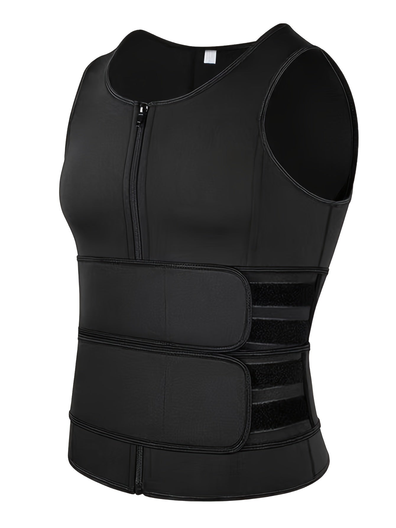 Men's Slimming Body Shaper Vest with Waist Trimmers Neoprene Nylon Tummy Control All-Season