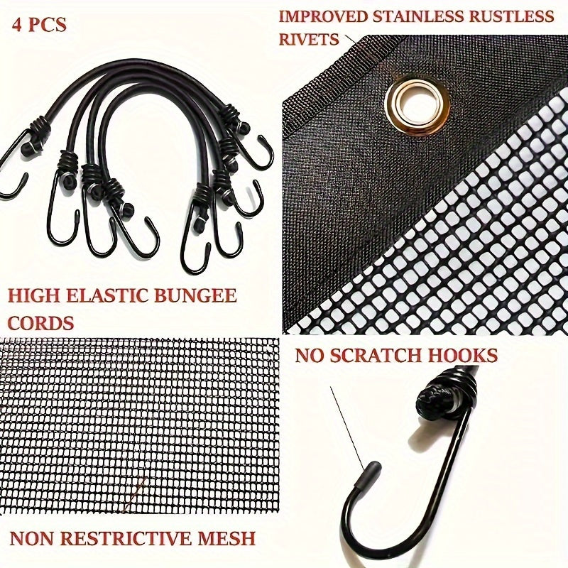 Waterproof PVC Mesh Cover for AC Units Dust Wind Cold Draft Protection