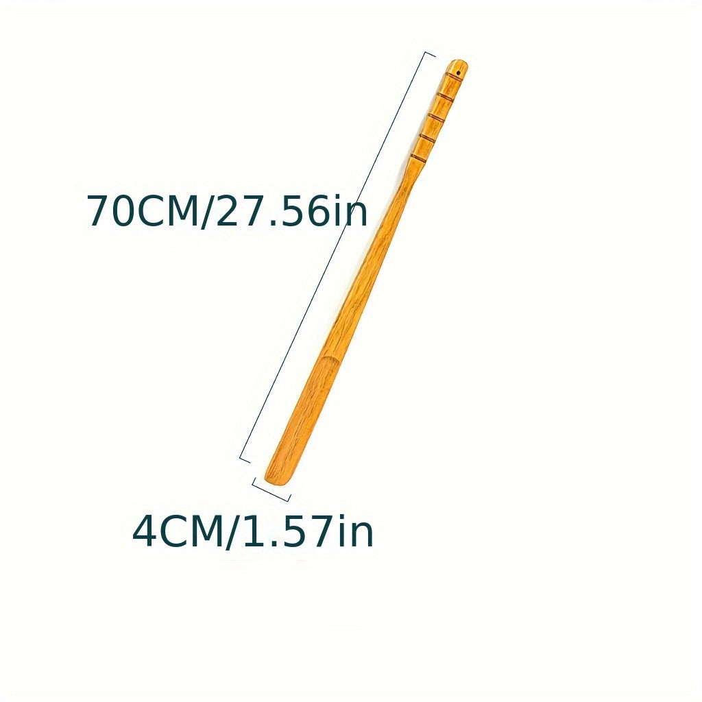 Extra Long Wooden Shoe Horn for Elderly and Pregnant Women Non-Slip Grip