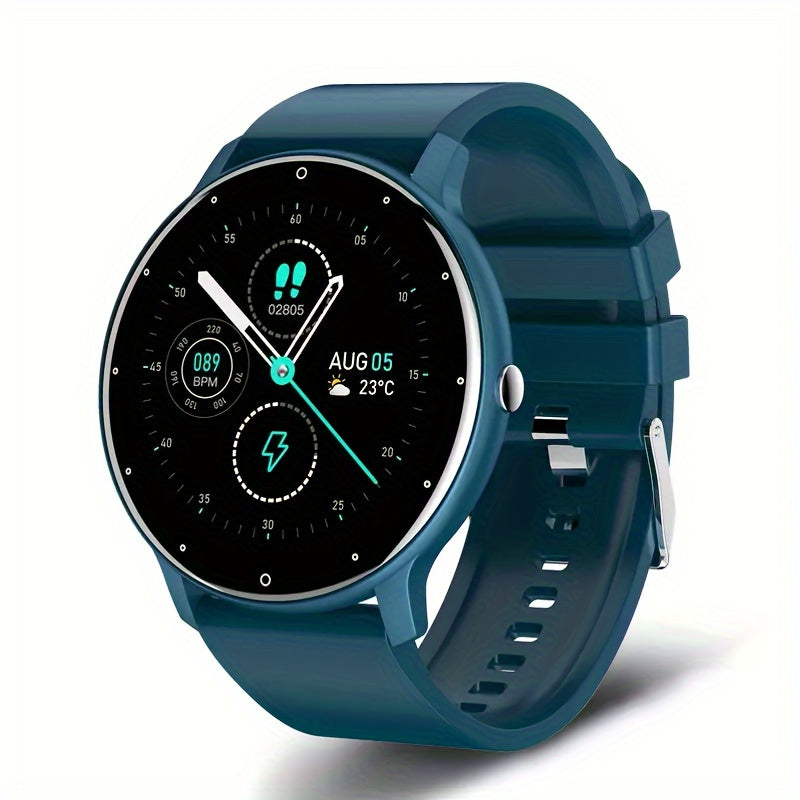 Smart Watch with Call Function Wireless 5.2 TFT Display Silicone Strap Multi-Sport Weather Forecast