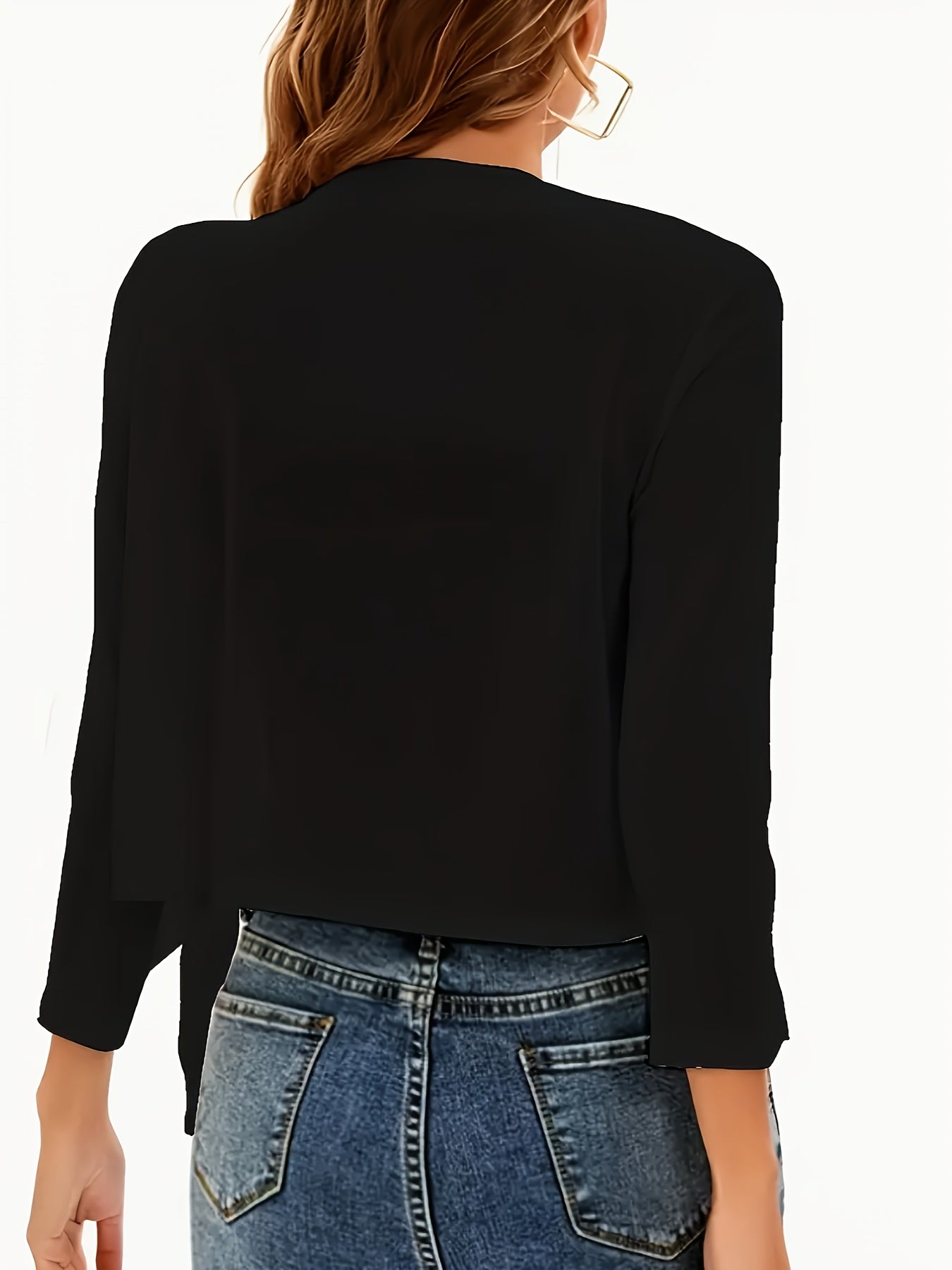 Women's Polyester Shawl Cardigan Open Front Breathable Lightweight Sun Protection