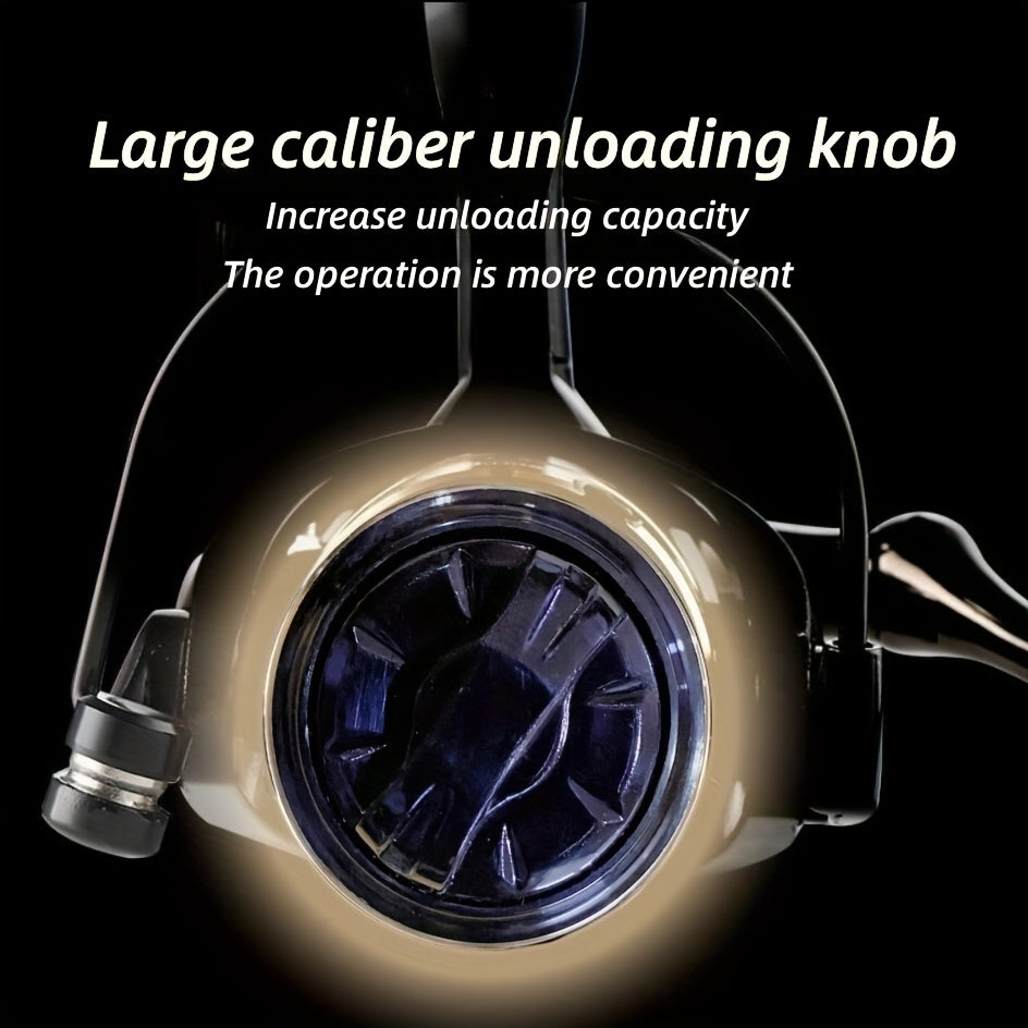 Metal Spinning Fishing Reel 14 Ball Bearings Long Casting Freshwater Black