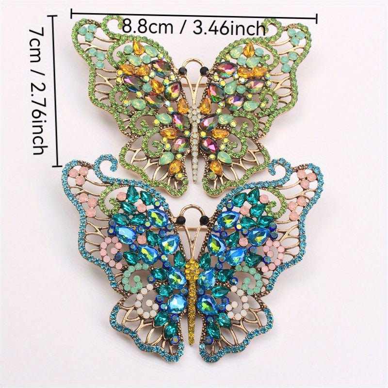 Qushcha broshli rhinestones zamonaviy zargarlik buyumlari kiyimlar, sumkalar, shlyapalar uchun