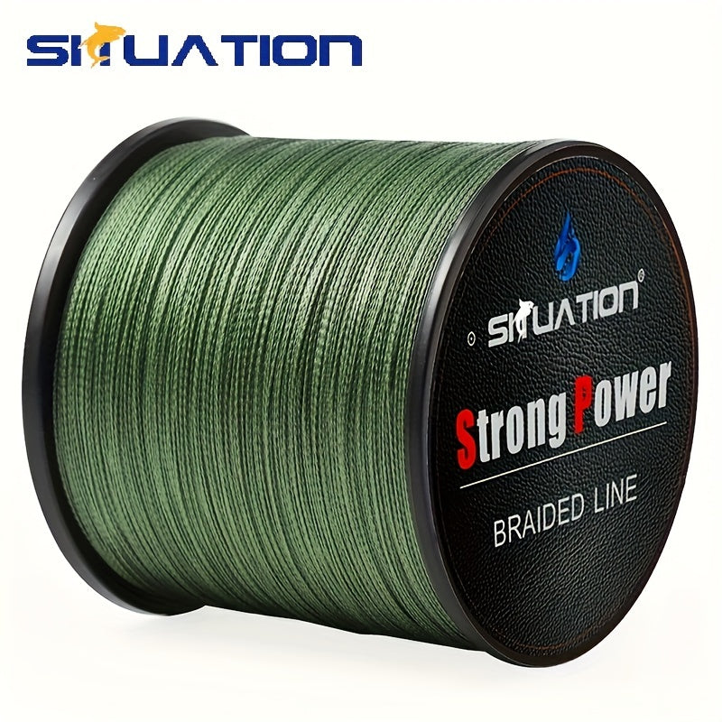Ultra-Durable 499.87m PE Braided Fishing Line 4-Strand Anti-Abrasion Long Cast