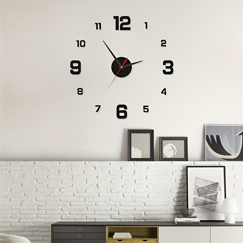 Nordic Style DIY Silent Wall Clock Acrylic Modern Living Room Bedroom Decor