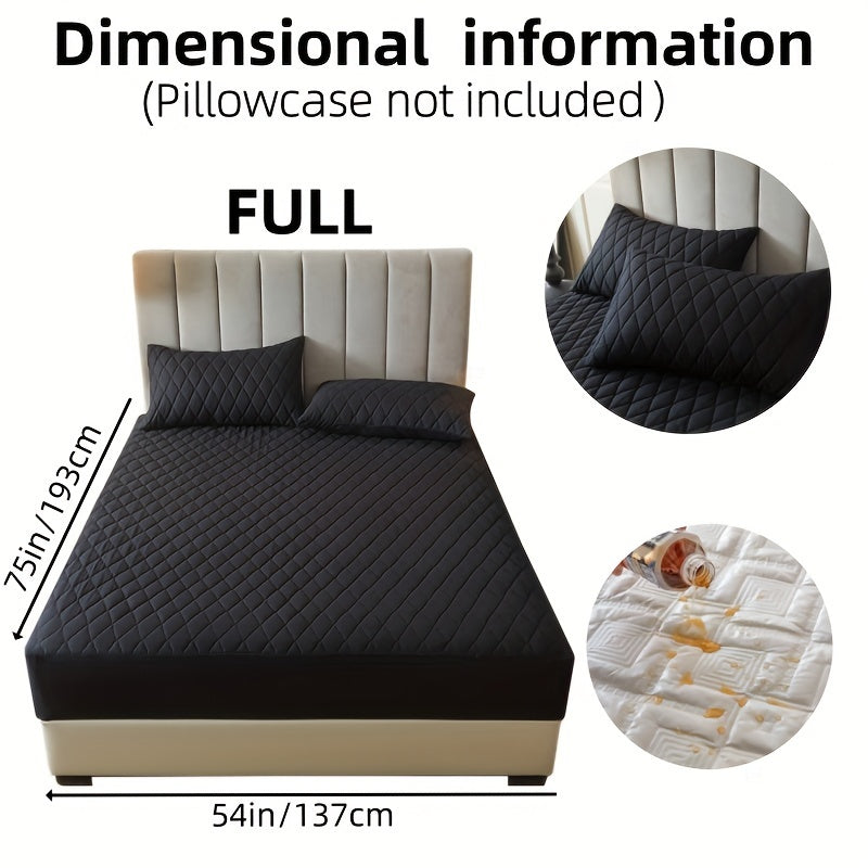 Suv o'tkazmaydigan yostiq himoyachisi, bir-biriga qo'shilgan rangli qatlamli dizayn, suv o'tkazmaydigan, sirpanmaydigan yotoq qoplami