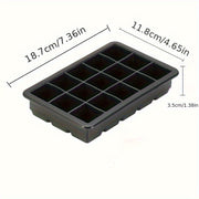 Silicone muz kubi shakli 15 ta kub, moslashuvchan, qayta ishlatiladigan, yopishmaydigan oshxona asbobi