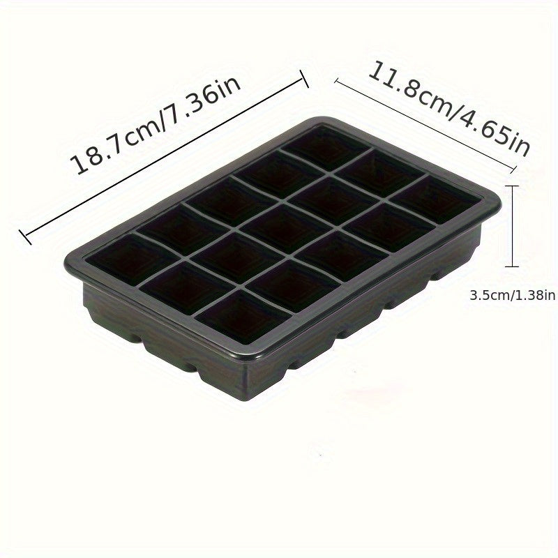 Silicone muz kubi shakli 15 ta kub, moslashuvchan, qayta ishlatiladigan, yopishmaydigan oshxona asbobi
