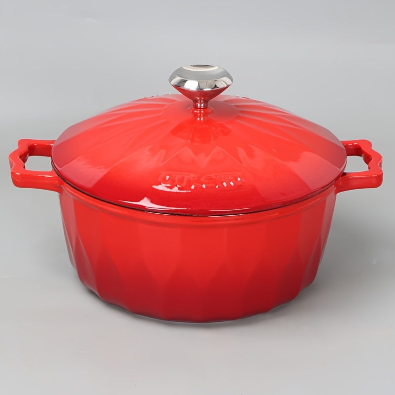 Enamelled Cast Iron Pot 78oz 138oz 169oz Non-Stick for Rice Sauces Induction
