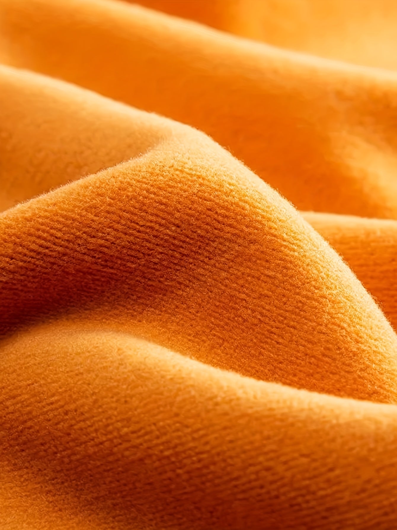 Men's Winter Velvet Top Fitted Crew Neck Casual Warm Solid Gold