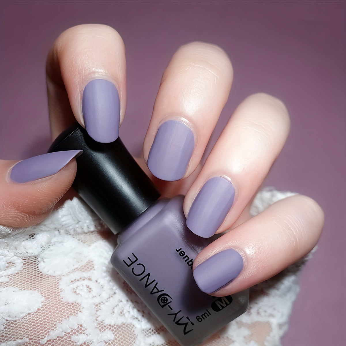 Women Velvet Matte Nail Polish 6ml Multi-Color Long-Lasting Frosted