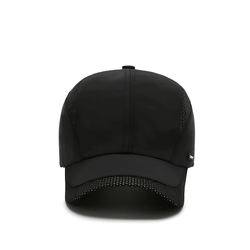 Men's Mesh Baseball Cap with Large Brim Quick-Dry Breathable Casual Outdoor Sports