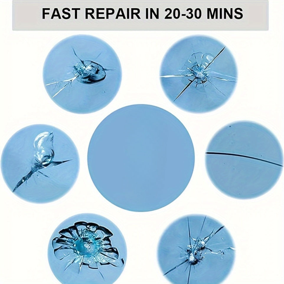 Windshield Repair Kit ABS Material Nano-Filament Chip Crack Repair