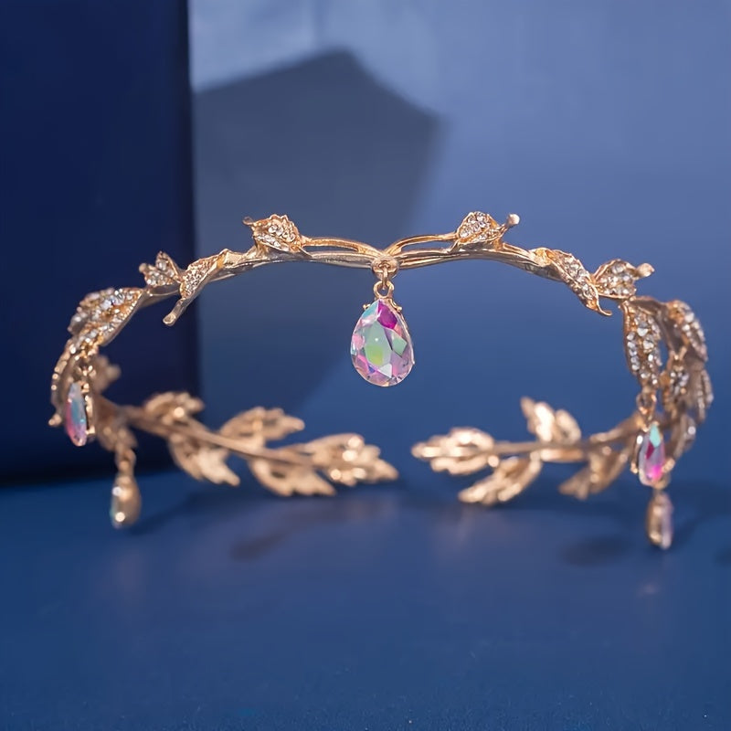 Барочная корона-тиара с стразами для костюмов и аксессуаров фейской принцессы