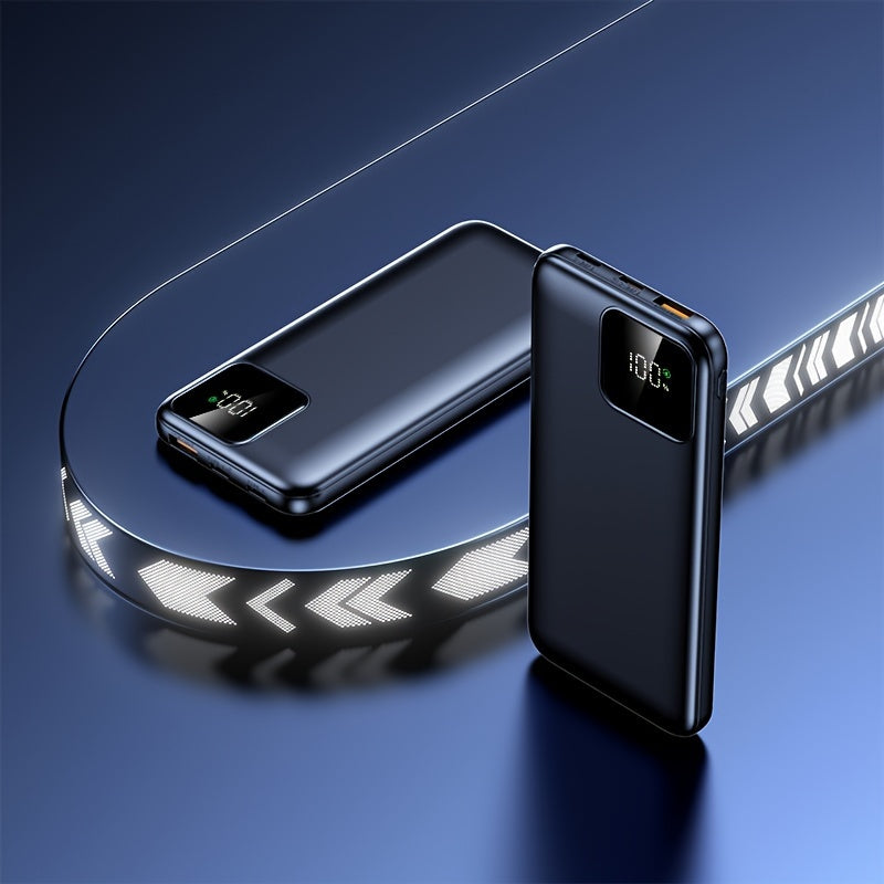 10000mAh Power Bank with 22.5W Fast Charging Dual USB Output LED Display Compact Portable