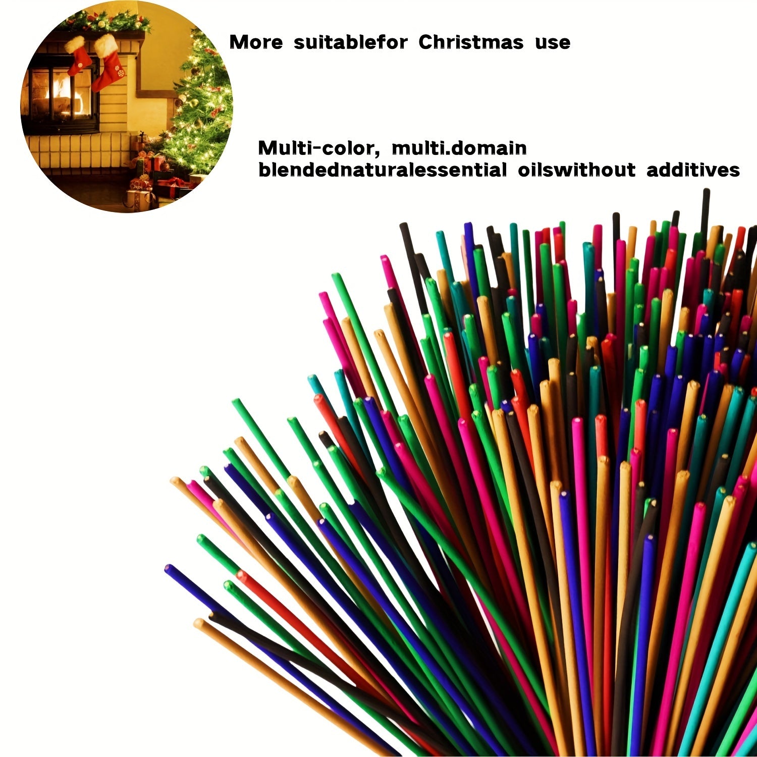 Paquete de varillas de incienso aromático mixto para yoga, meditación y uso en exteriores 50/100/150 piezas