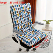 Ergonomic Office Chair Cushion Polyester Grey Woven Seat Pad for Home and Car