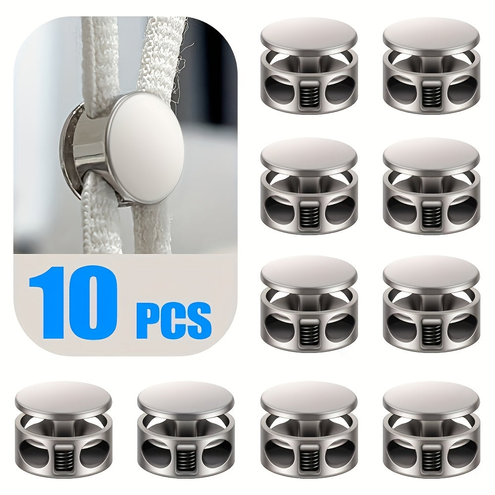 Unisex Aluminum Alloy Shoelace Locks for Sports Casual Shoes 10 Pack