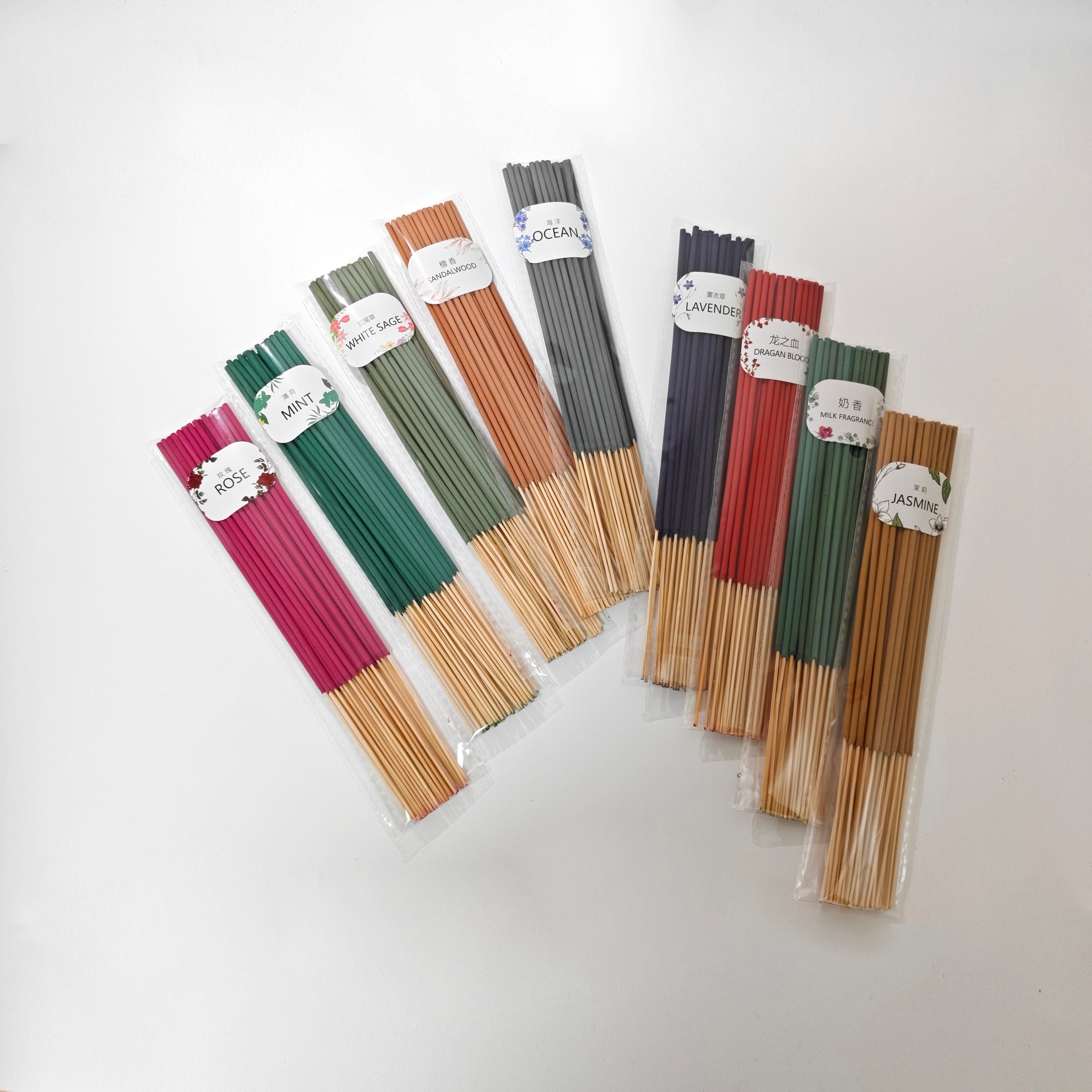 30-Pack Scented Incense Sticks for Meditation Aromatherapy Home Purification Bamboo