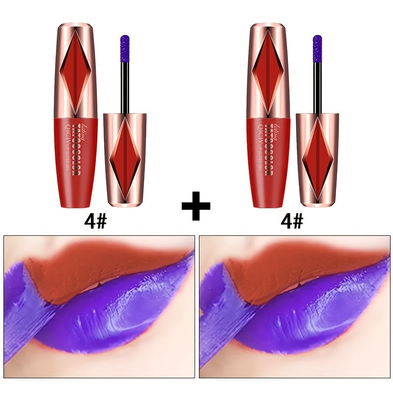 Women Matte Lip Gloss Long-Lasting Waterproof Velvet Lipstick in Vibrant Colors