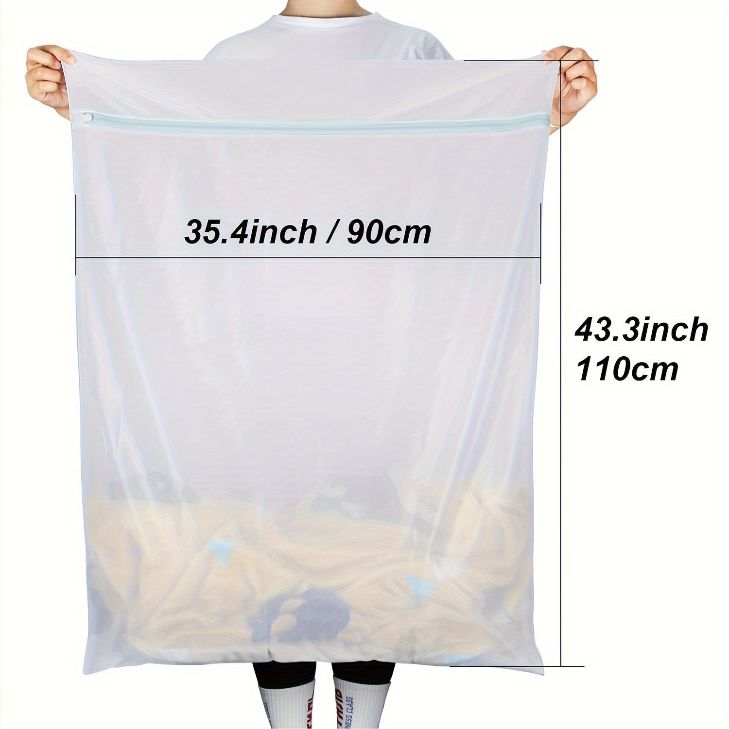 Laundry Bag with Mesh for Delicates Sturdy Hanging Closet Protection