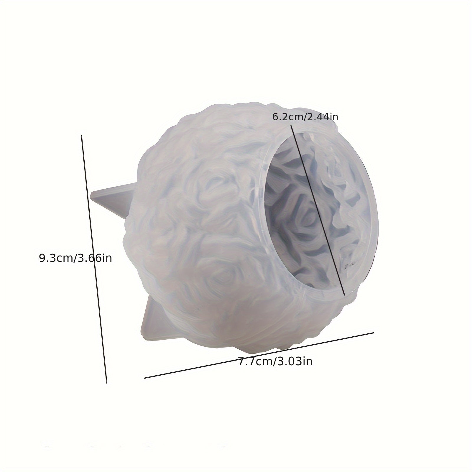 Silicone Mold for 3D Rose Ball Candles and Flower Cluster Ice Cubes Home Decor