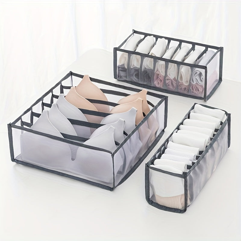 Foldable Underwear Drawer Organizer Storage Box for Closet Dividers Socks Bras