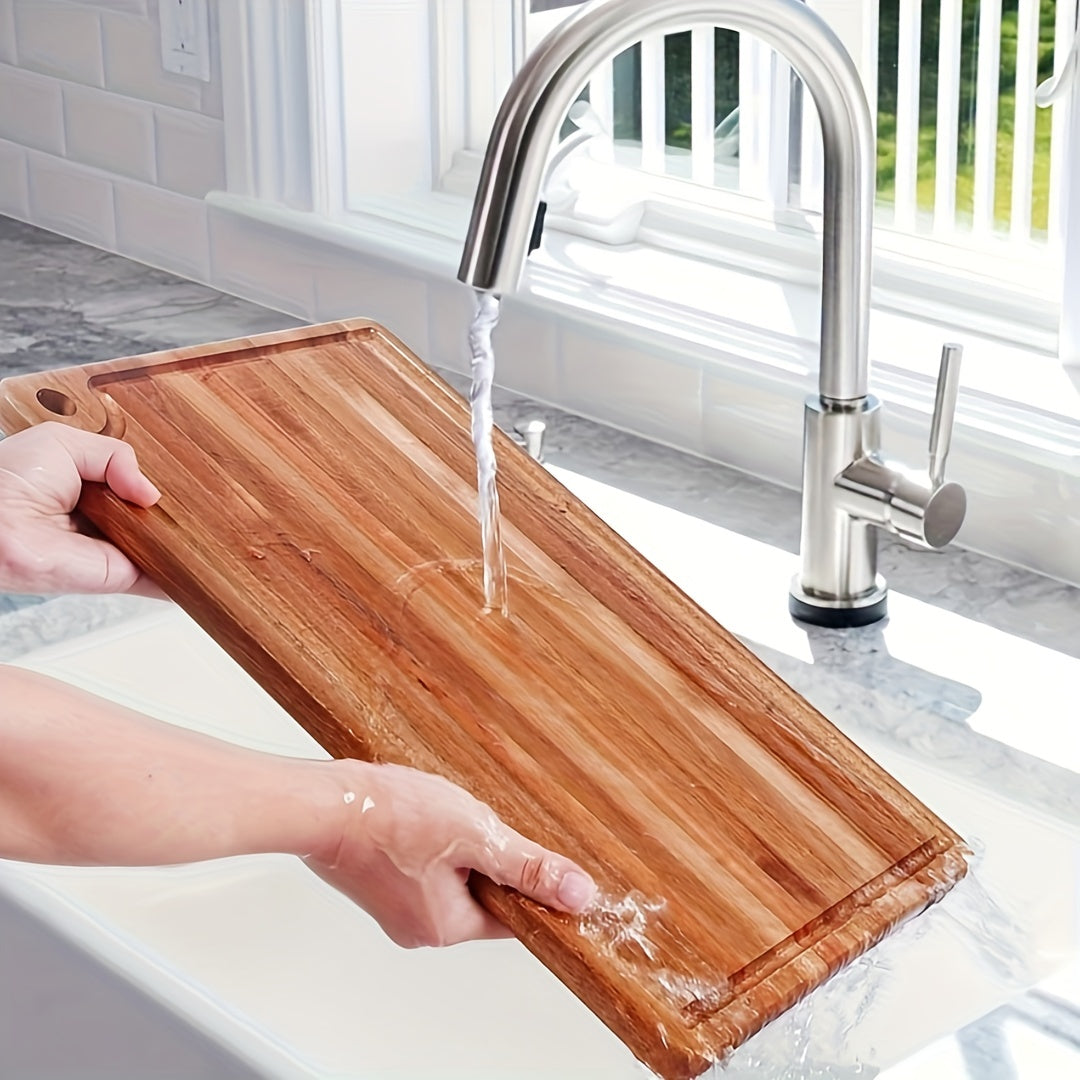 Premium Wooden Cutting Board for Meat Cheese Bread Vegetables Kitchen Accessory