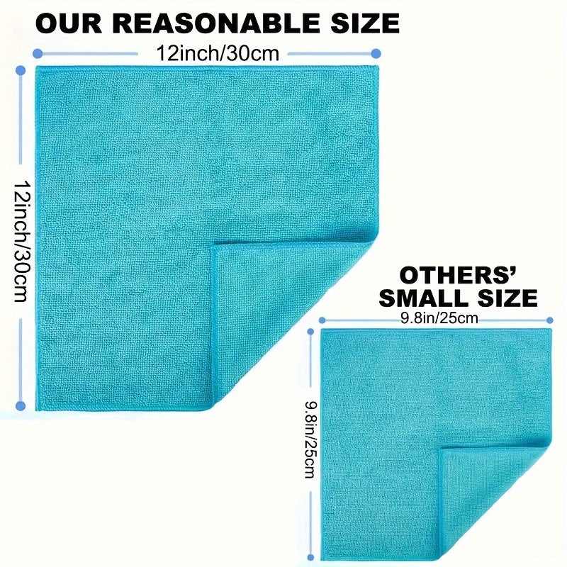 50 Microfiber Cleaning Cloths 30x30cm Quick-Drying Fade-Resistant for Kitchen Car