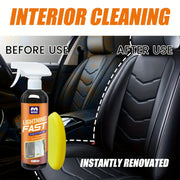 Car Interior Cleaner - Deep Cleaning Stain Remover for Leather Fabric Vinyl 300ml