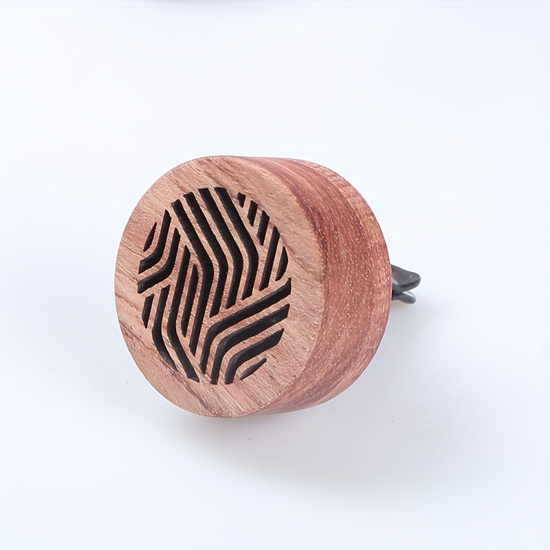 Car Essential Oil Diffuser Portable Wooden Car Aromatherapy Device