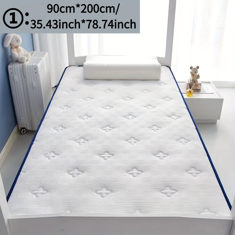 Foldable Mattress with Memory Foam Latex Layer Breathable Non-Slip Mat