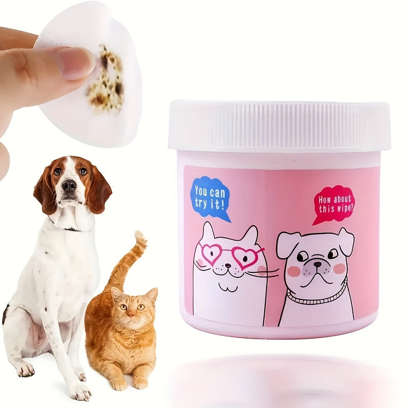 Toallitas para ojos de mascotas para gatos y perros, 120 unidades, removedor de manchas de lágrimas, limpiador facial