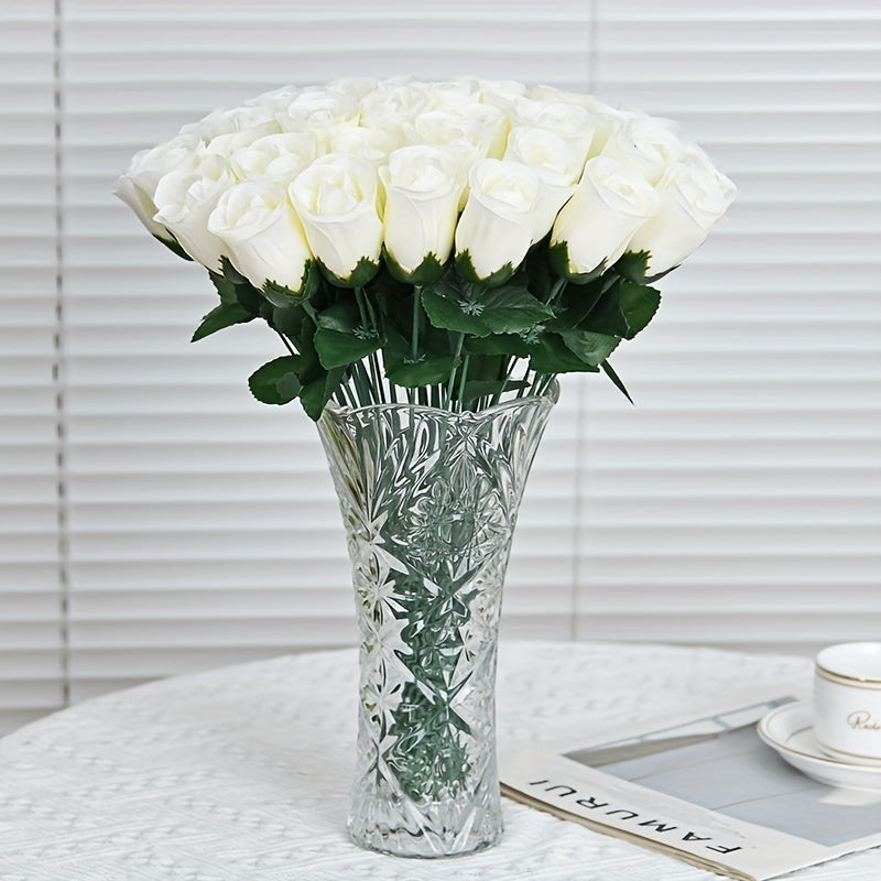 Artificial Rose Bouquet Flowers 20pcs for Weddings Home Decor Vase Not Included