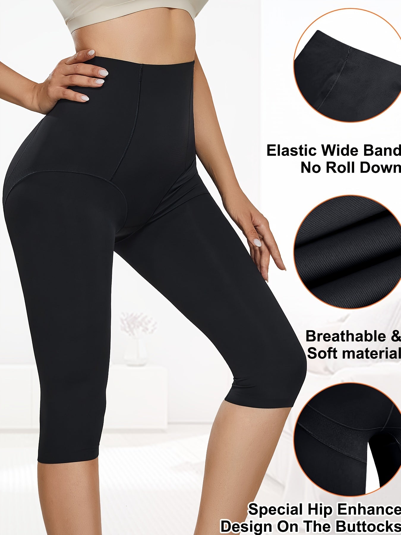 Women’s Seamless Shaping Shorts with Tummy Control and Compression Capri Pants