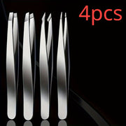 Professional Tweezers Set Stainless Steel for Eyebrow Facial Hair Removal