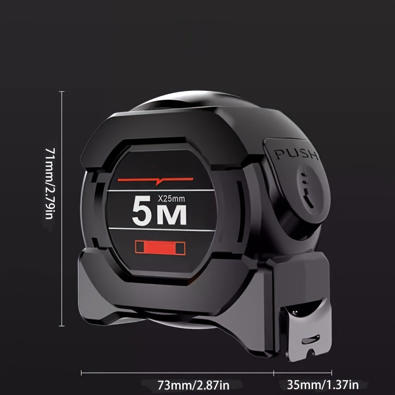 High-Precision Laser Tape Measure 5m with Automatic Lock and Wear-Resistant Steel