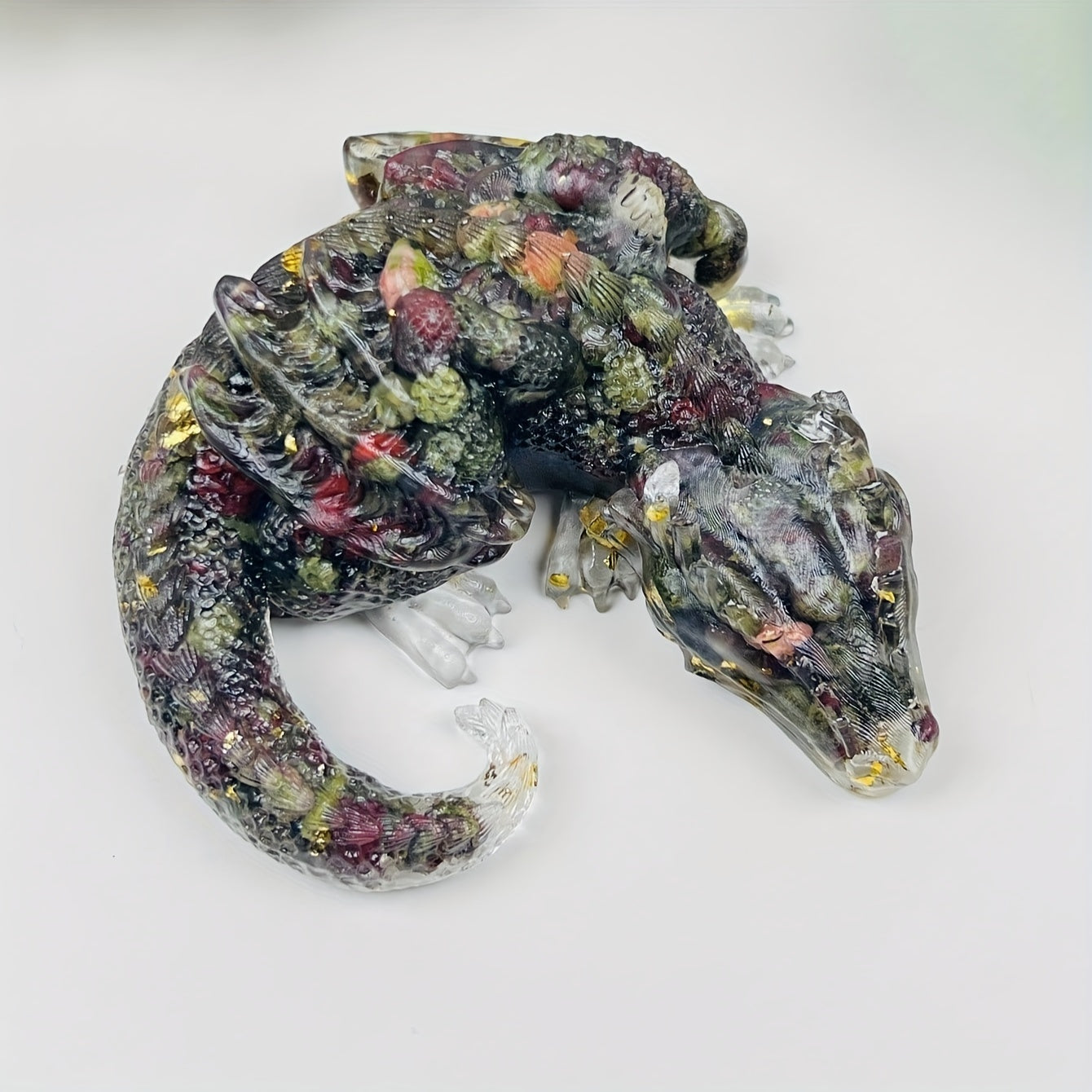 Кристальный дракон в виде гравия для домашнего декора и подарков