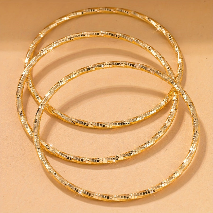 6 ta Luks Dubay Bilaguzuklari to'plami - Vintage ilhomlangan, rangsizlanmaydigan mis bilakuzuklar, ayollar uchun har kuni kiyish yoki sovg'a sifatida berish uchun ideal